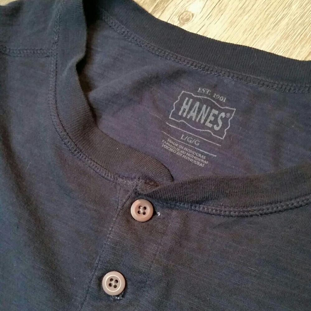 Hanes Navy Blue Men's Heritage Tee NWT
